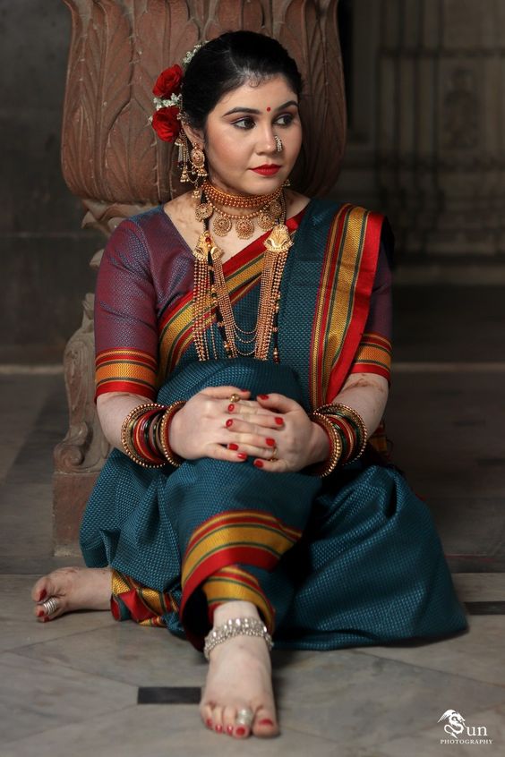 Top 10 Jewellery / Fashion Tips for a Maharashtrian Bride... | Nauvari  saree, Wedding saree collection, Wedding saree indian